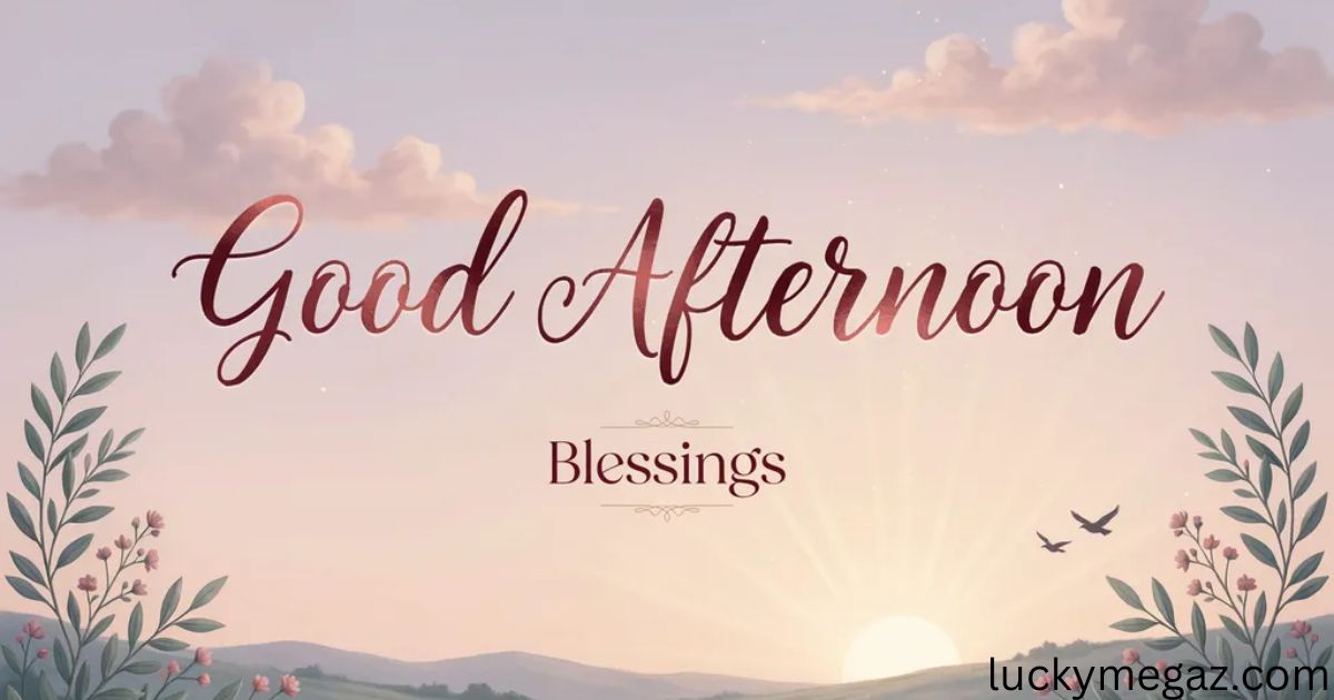 Good Afternoon Blessings