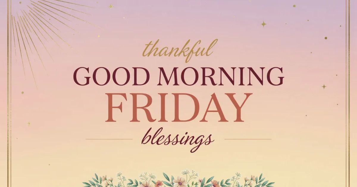 Thankful Good Morning Friday Blessings