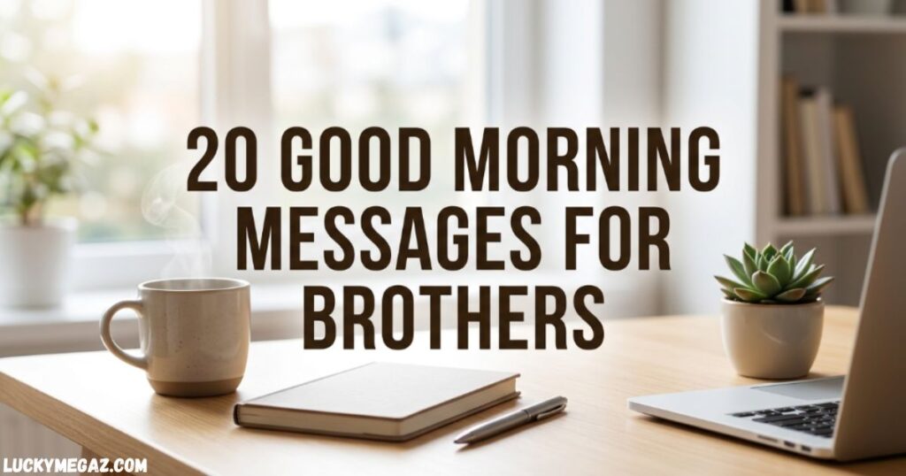20 Good Morning Messages for Brothers with sweet brother