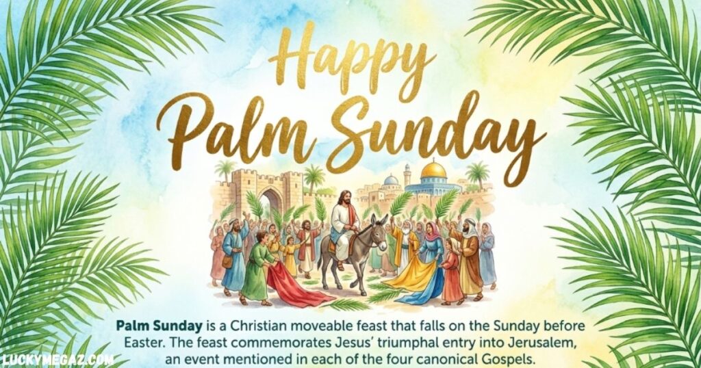 Beautiful Palm Sunday Blessings with Happy Palm Sunday