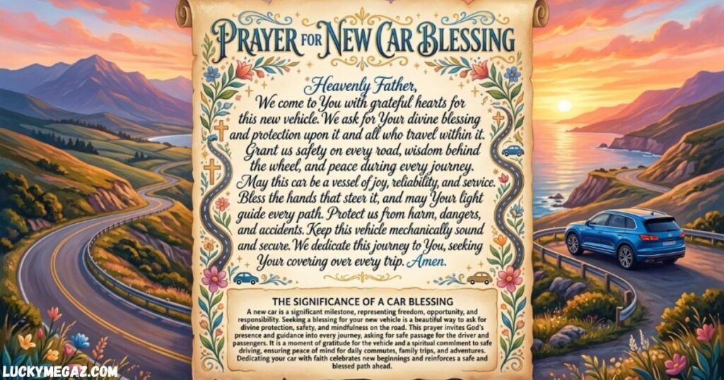 Best Wishes And Blessing Of A New Car with Prayer for New Car Blessing
