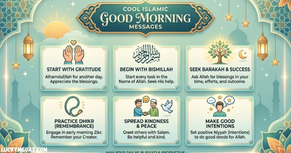 Cool Islamic Good Morning Messages with Islamic Good Morning