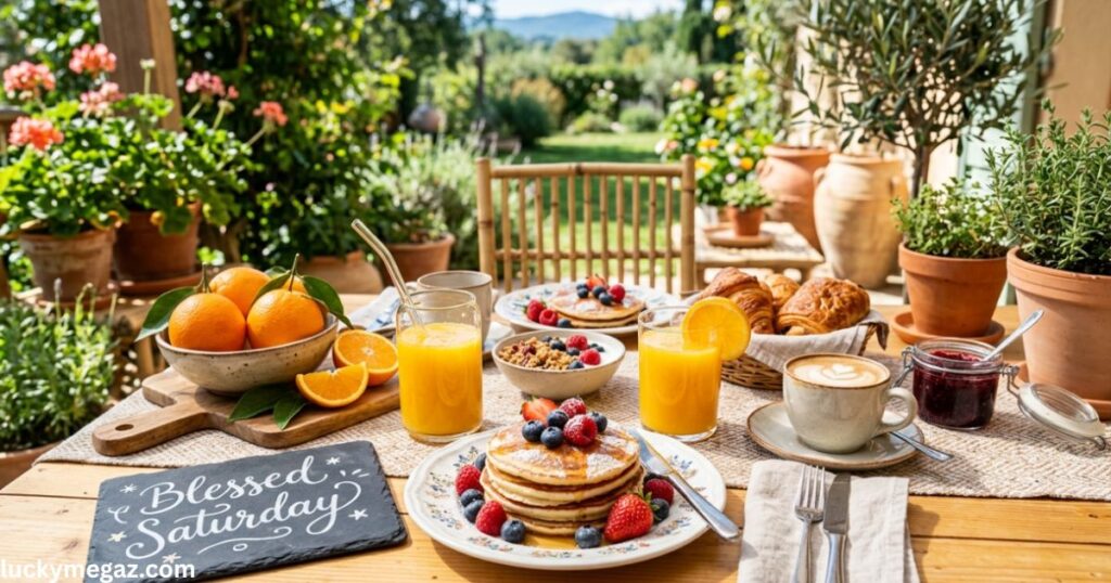 Elegant Saturday Morning Blessings with blessed saturday