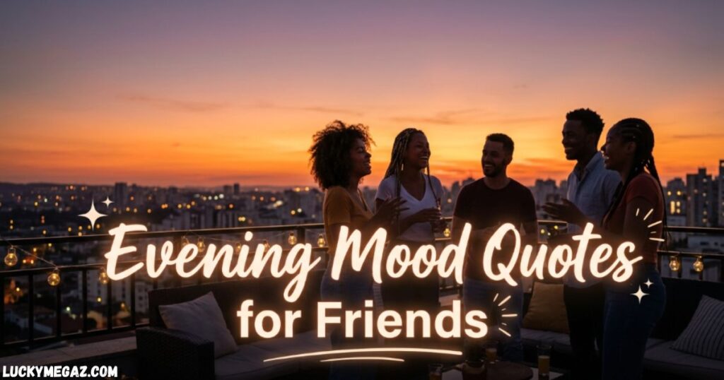 Evening Mood Quotes for Friends with good evening quotes positive