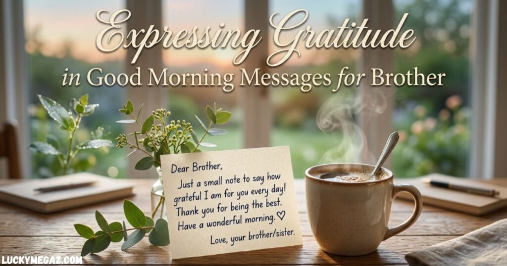 Expressing Gratitude in Good Morning Messages for Brother with happy brothers