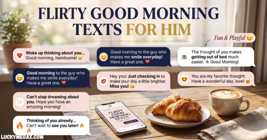 Flirty Good Morning Texts for Him with Good Morning