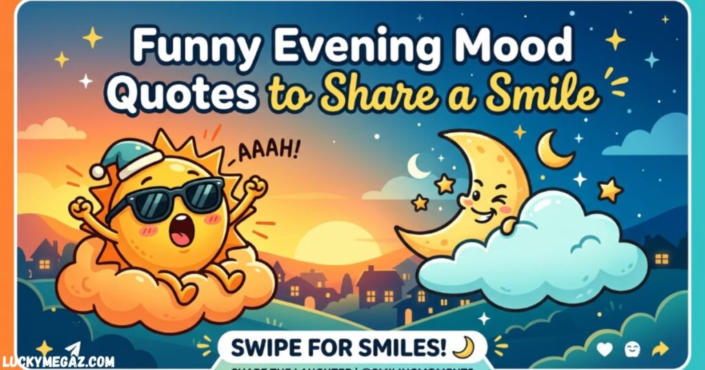 Funny Evening Mood Quotes to Share a Smile with funny evening