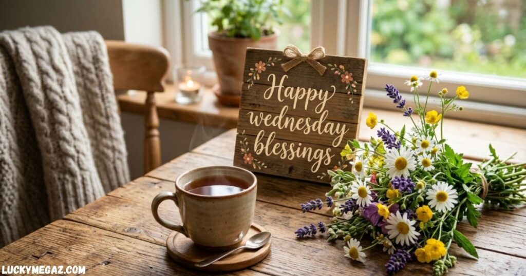 Good Morning Happy Wednesday Blessings with Happy Wednesday Blessings