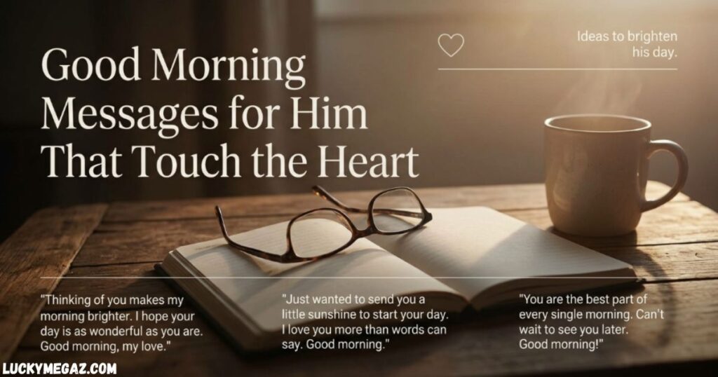 Good Morning Messages for Him That Touch the Heart with Good Morning Messages for Him