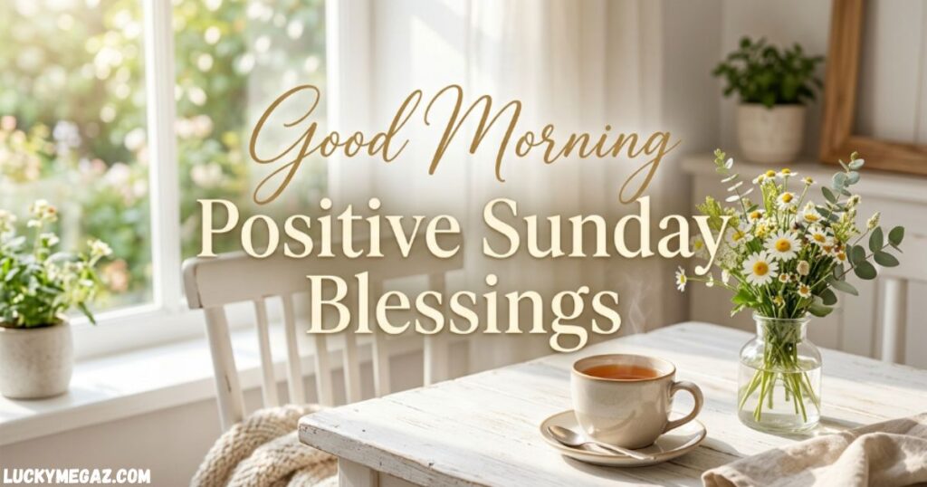Good Morning Positive Sunday Blessings with sunday quotes