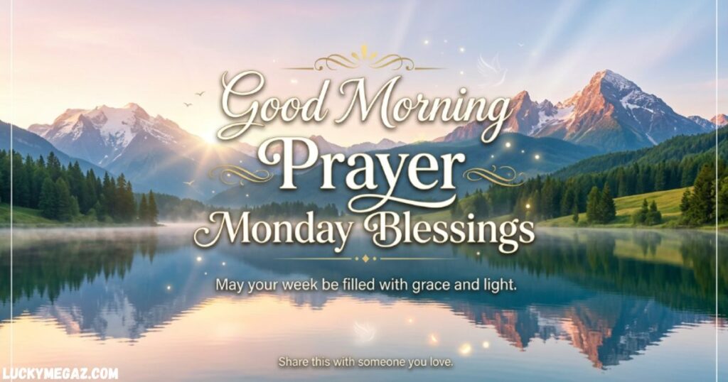 Good Morning Prayer Monday Blessings with monday prayers