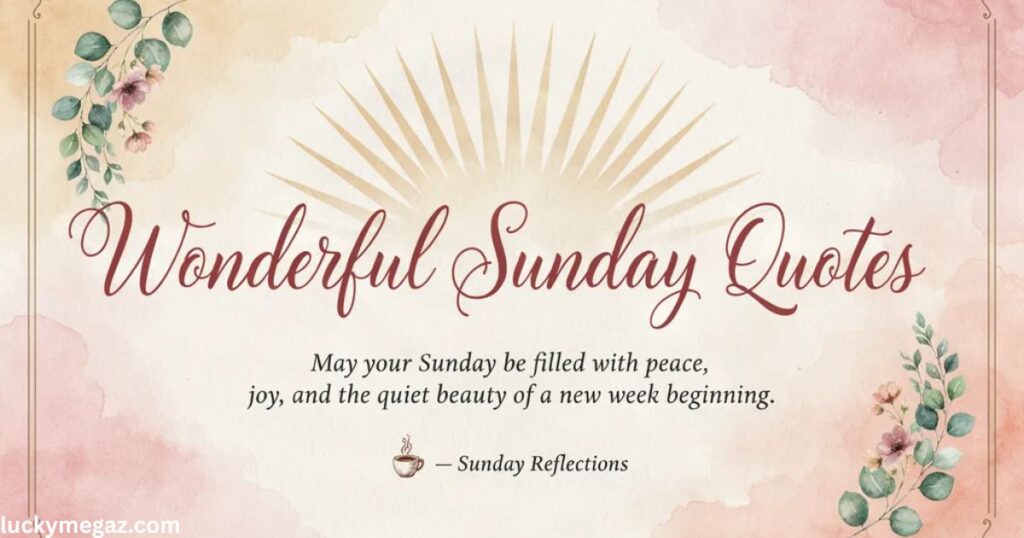 Good Morning Sunday Greetings for Loved Ones with wonderful sunday quotes