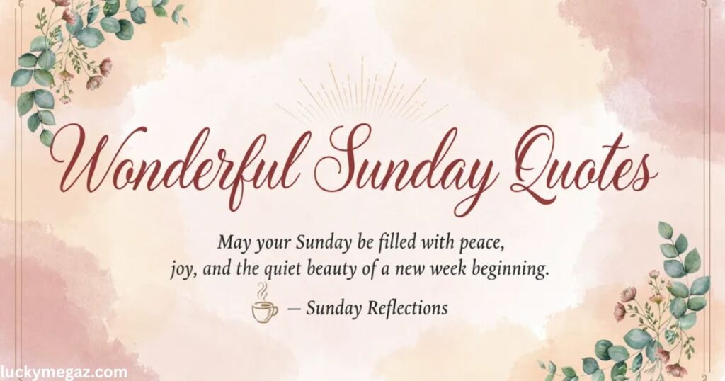 Happy and Blessed Sunday 2026 with wonderful sunday quotes