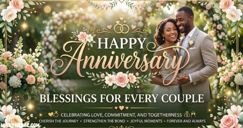 HAPPY ANNIVERSARY BLESSINGS FOR EVERY COUPLE WITH BLESSED COUPLE