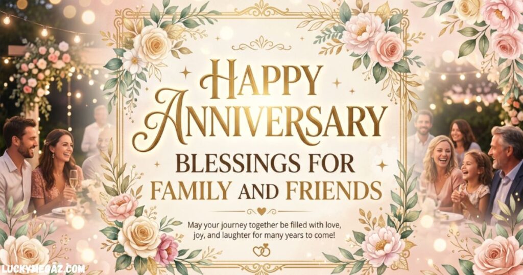 HAPPY ANNIVERSARY BLESSINGS FOR FAMILY AND FRIENDS WITH DAY OF CHARMNESS