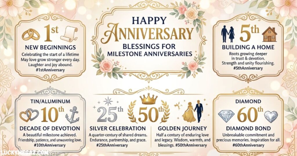 HAPPY ANNIVERSARY BLESSINGS FOR MILESTONE ANNIVERSARIES WITH BEST ANNIVERSARY EVER