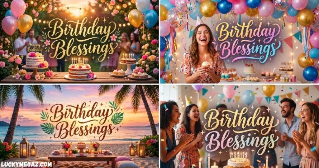 Birthday Blessings image with happy birthday wishes for a close friend