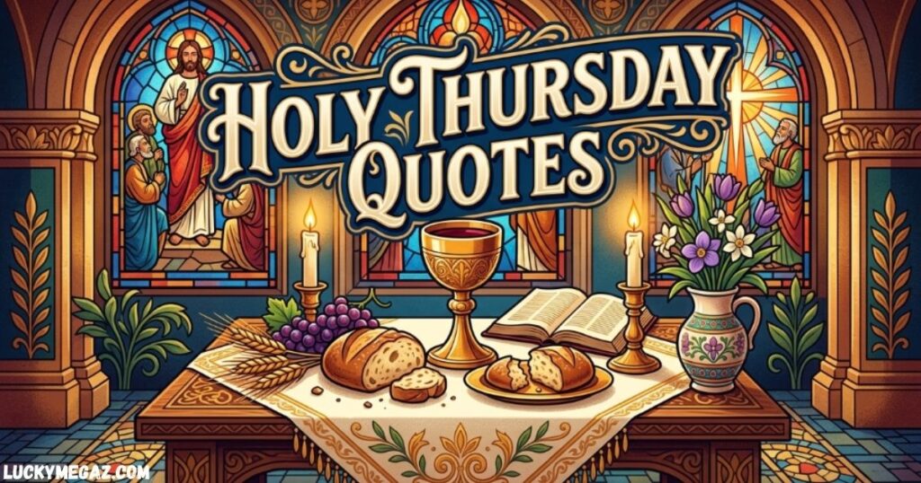 Happy Maundy Thursday 2026 Holy Thursday Quotes and blessing image