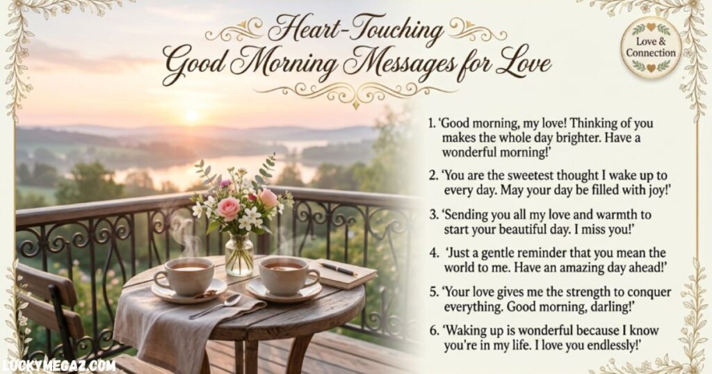 Heart-Touching Good Morning Messages for Love with Good Morning