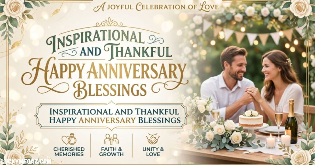 INSPIRATIONAL AND THANKFUL HAPPY ANNIVERSARY BLESSINGS WITH BEST LIFE PARTNER