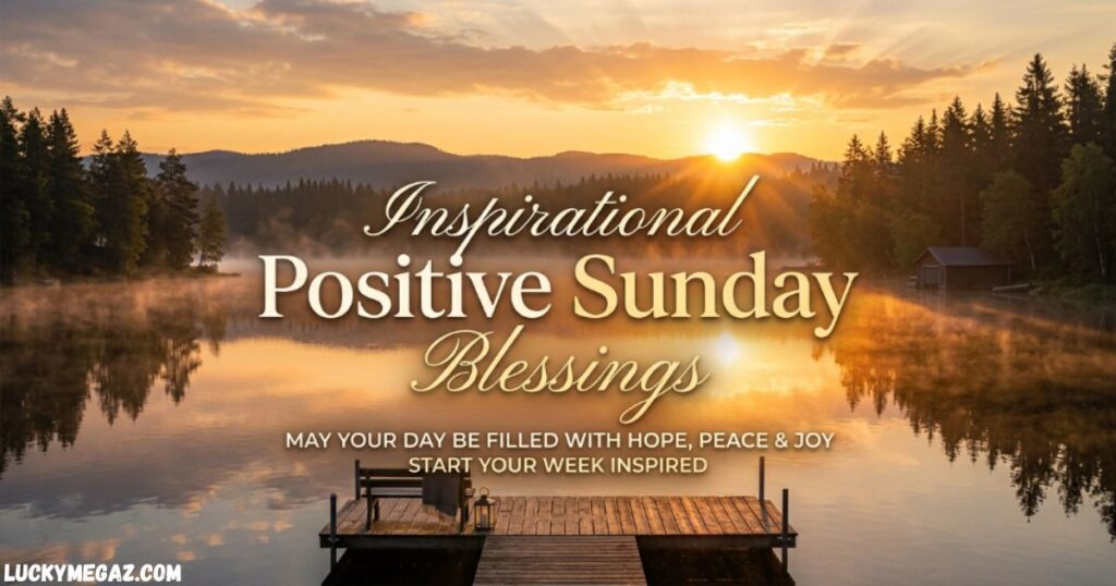 Inspirational Positive Sunday Blessings with blessed sunday