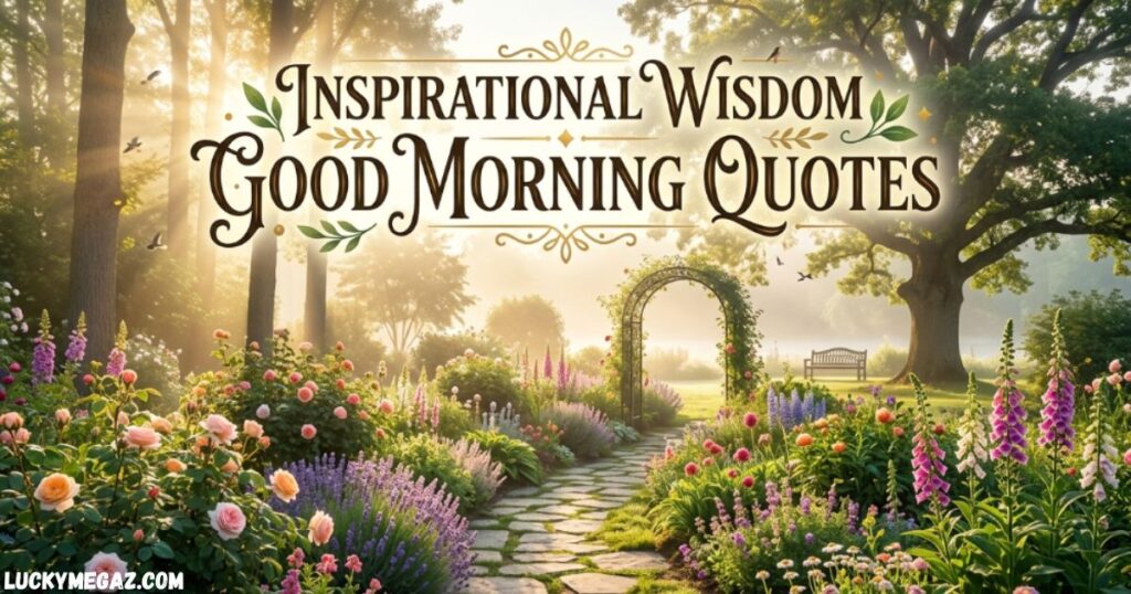 Inspirational Wisdom Good Morning Quotes with early morning wishes