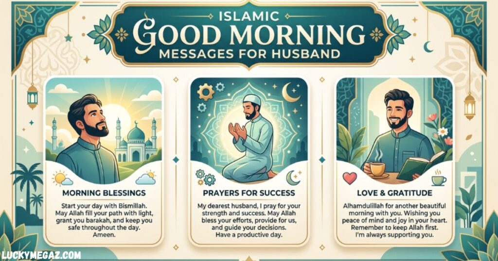 Islamic Good Morning Messages for Husband with Islamic Good Morning