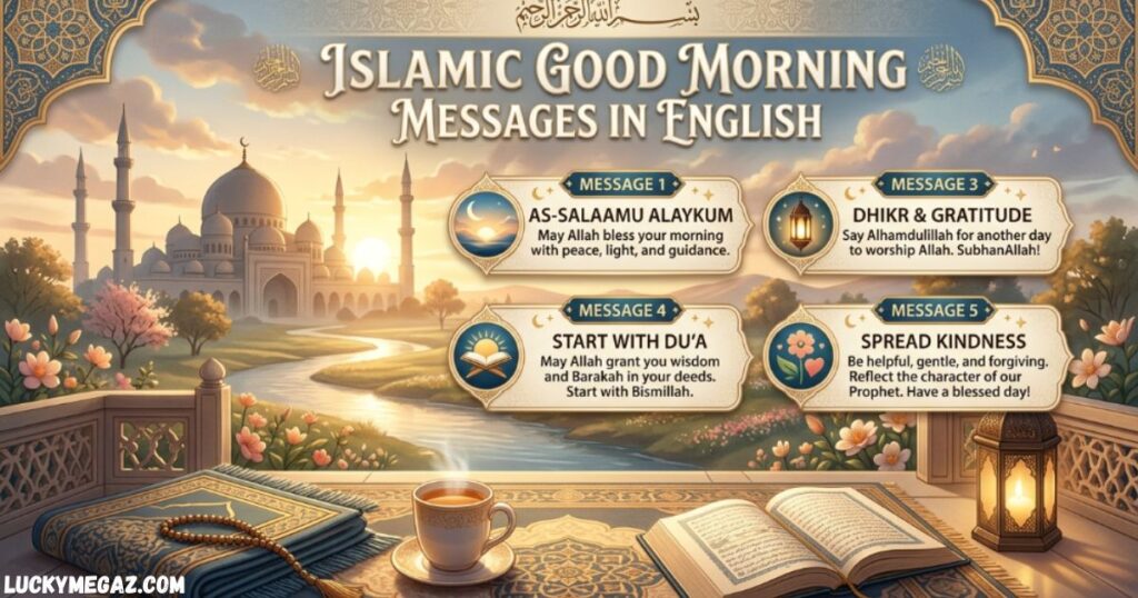 Islamic Good Morning Dua in English Text with Islamic Good Morning