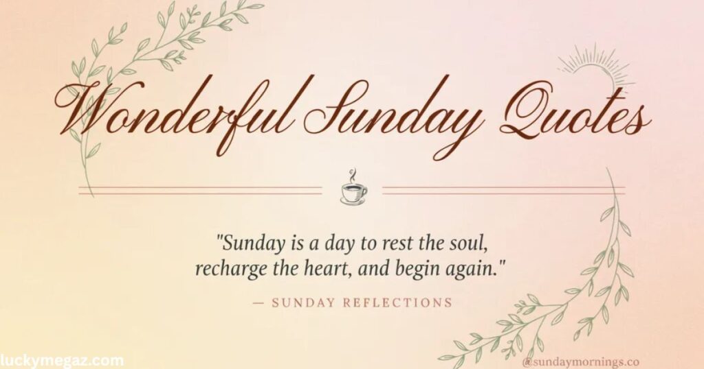 Motivational Sunday Blessings with wonderful sunday quotes