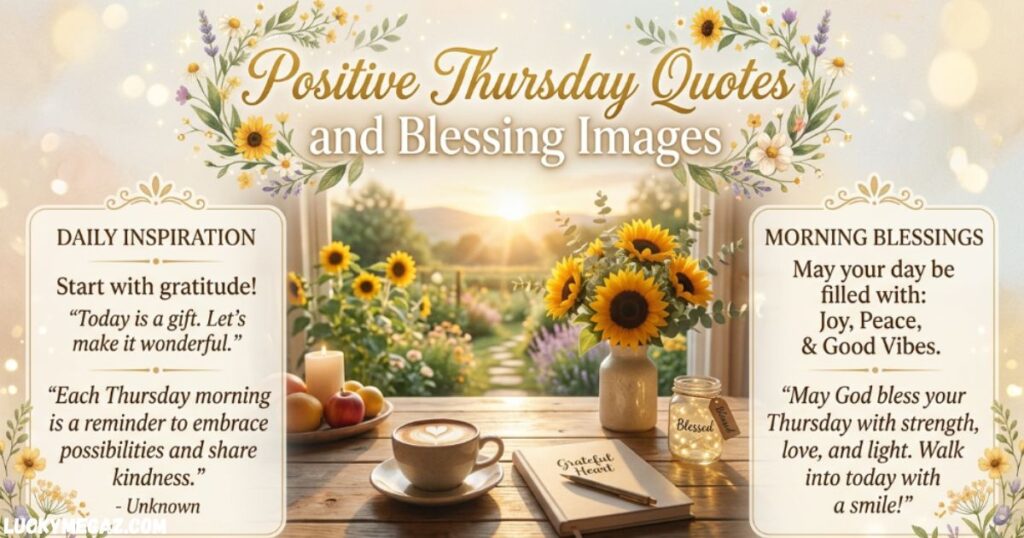 Positive Thursday Quotes and Blessing Images with happy thursday blessings