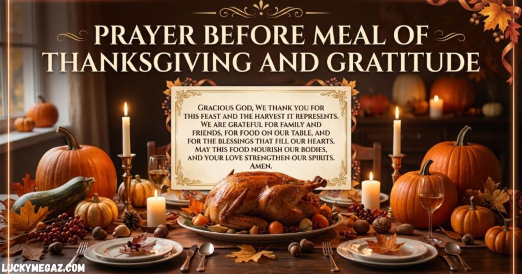 Prayer Before Meal Of Thanksgiving And Gratitude with prayer of meal