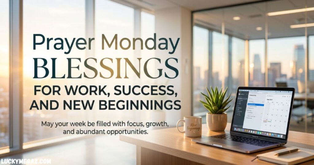 Prayer Monday Blessings for Work, Success, and New Beginnings with monday blessings and quotes
