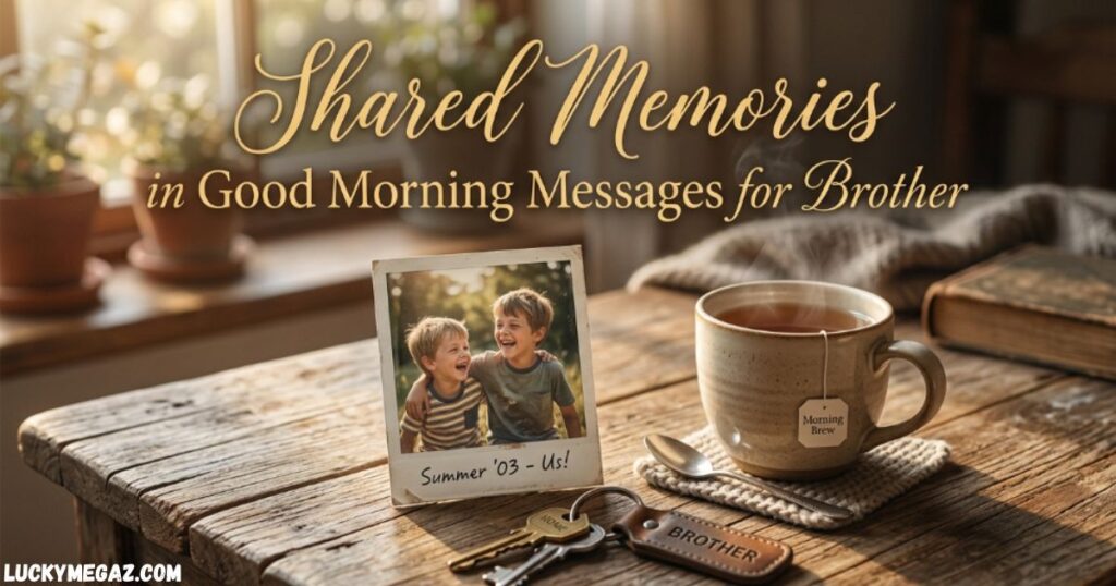 Shared Memories in Good Morning Messages for Brother on happy brother day