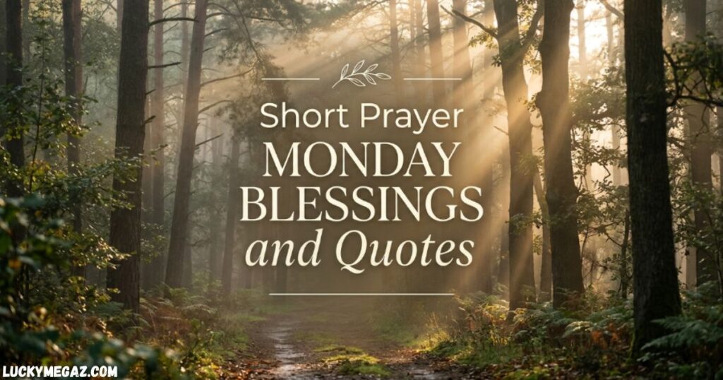 Short Prayer Monday Blessings and Quotes with monday quotes
