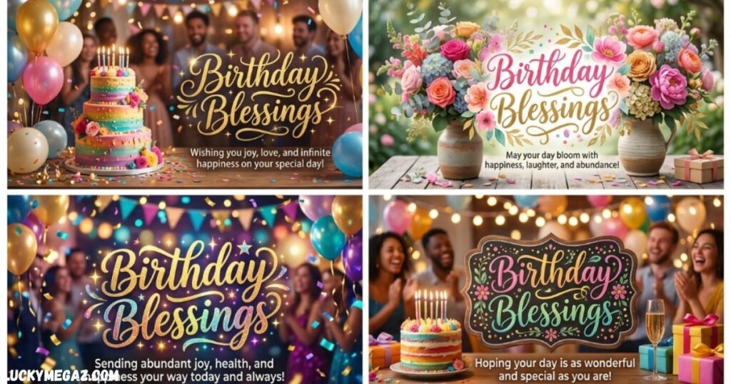 Birthday Blessings image with simple and warm birthday greeting card