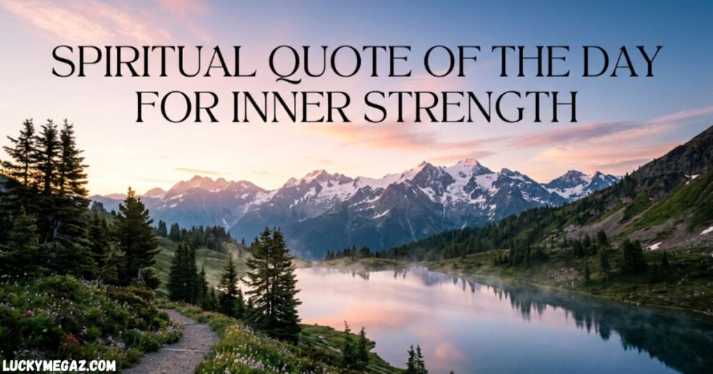 Spiritual Quote of the Day for Inner Strength with morning wishes