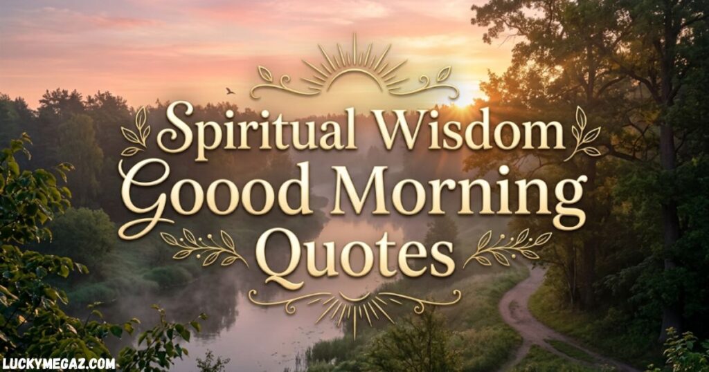 Spiritual Wisdom Good Morning Quotes with morning quotes