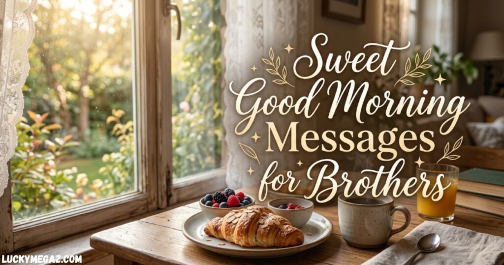Sweet Good Morning Messages for Brothers with good morning with brother