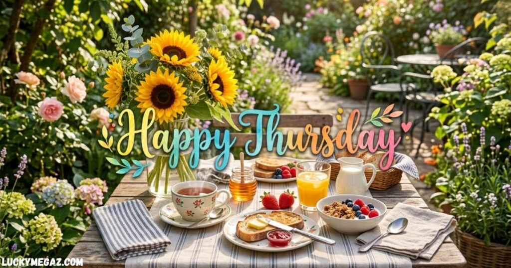 Sweet Good Morning Thursday Wishes with Happy Thursday