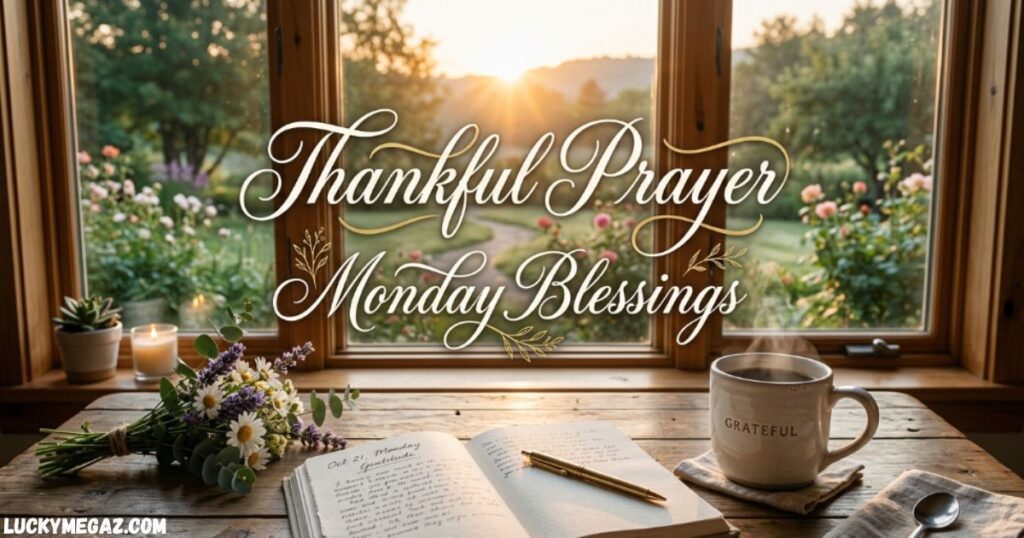 Thankful Prayer Monday Blessings with monday quotes