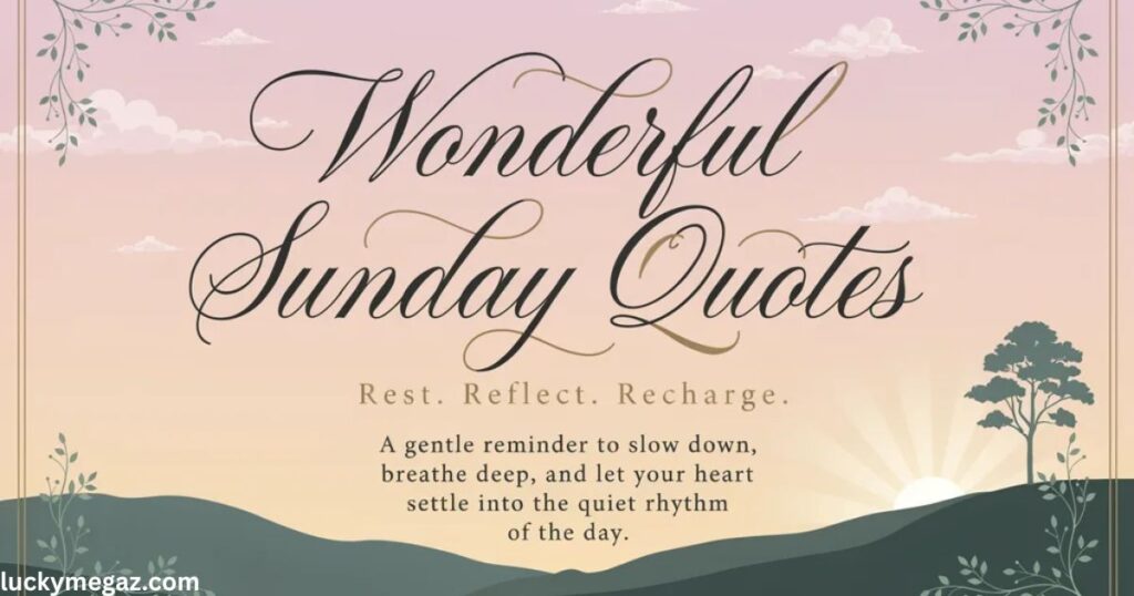 Thankful Sunday Blessings with wonderful sunday quotes