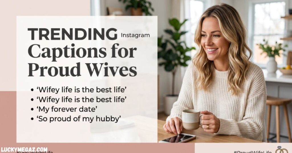 Trending Instagram Captions for Proud Wives with husband