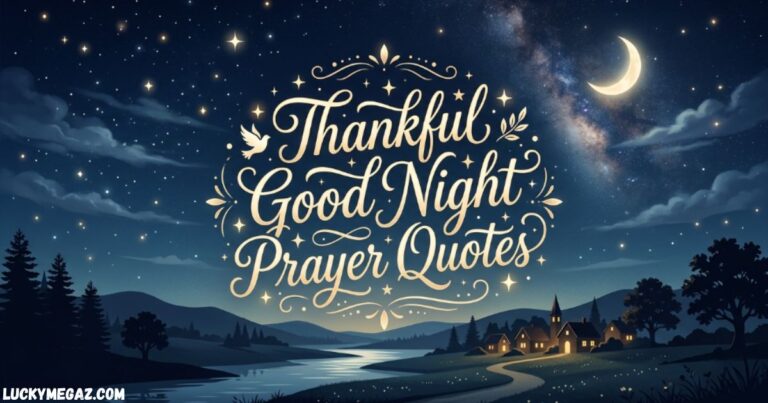 45+ Heartwarming Thankful Good Night Prayer Quotes