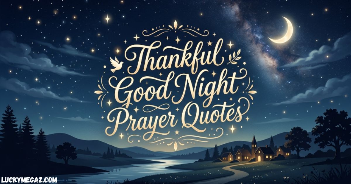 45+ Heartwarming Thankful Good Night Prayer Quotes
