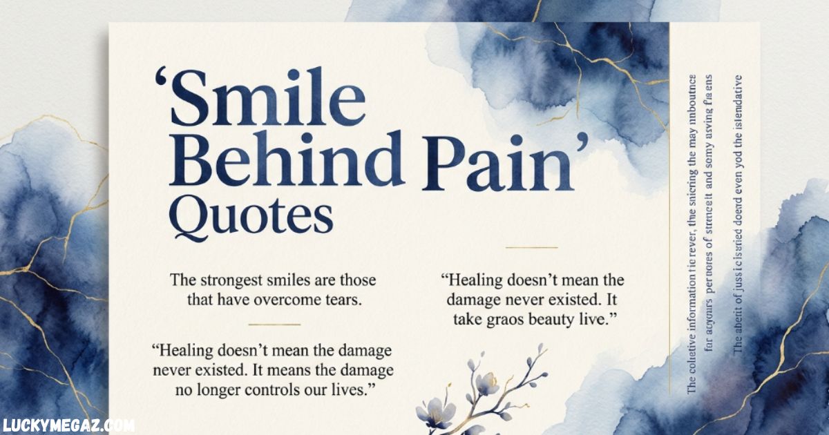 Smile Behind Pain Quotes