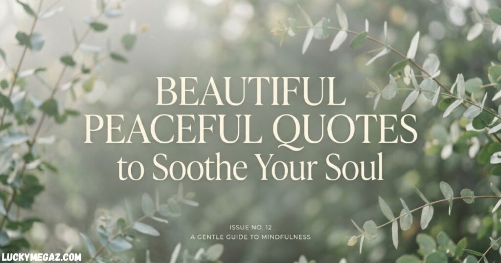 Beautiful Peaceful Quotes to Soothe Your Soul with peaceful mind quotes