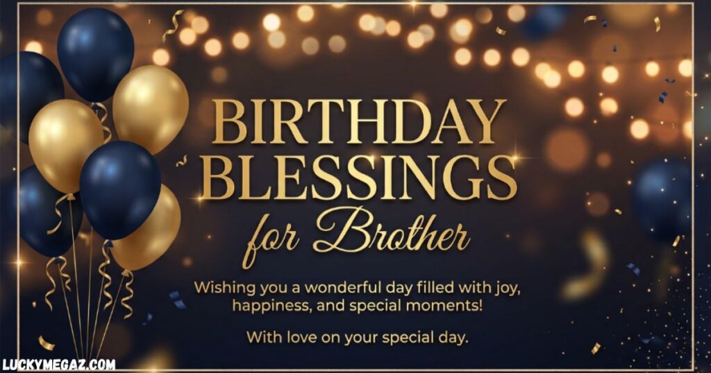 Birthday Blessings for Brother with best wishes