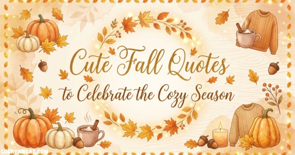 Cute Fall Quotes to Celebrate the Cozy Season with Beautiful Words for Autumn