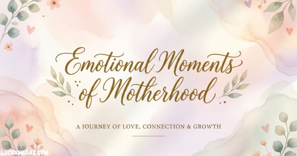 Emotional Moments of Motherhood with motherhood