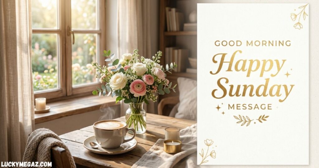 Good Morning Happy Sunday Message with blessed sunday wishes